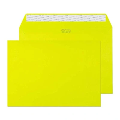 Imagen de Blake Creative Colour 45341 Sobres tipo cartera (162 x 229 mm, 120 g/m²), color verde ácido