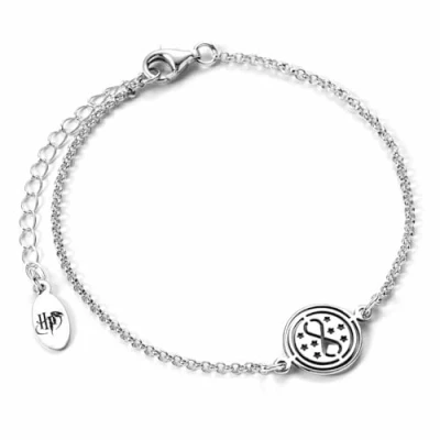 Imagen de Harry Potter Pulsera de Plata ley con dije giratiempo, talla única,
