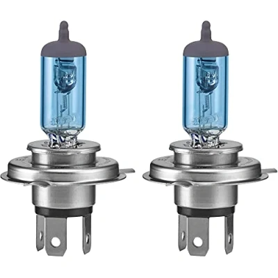 Imagen de Unitec 77773 Xenon BlueSilver Bombilla H4 para Faros Delanteros (12 V, 55 W, 2 Unidades)