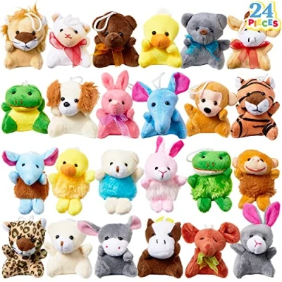 Imagen de JOYIN 24pcs Mini Juguetes Peluches Regalo Para Infantiles Fiesta de Cumpleaños Niños Navidad Relleno Piñatas y Bolsas Fiesta, Detalles Niños, Regalos Colegio