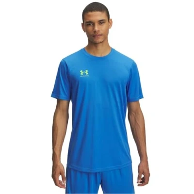 Imagen de Under Armour Challenger Camiseta básica, Hombre, Talla: XL, Blue atlantis/high vis yellow