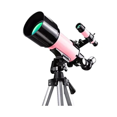 Imagen de Telescopio Refractor Portátil 70 Mm Apertura 400 Longitud Focal Ideal para Principiantes Rosa