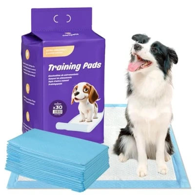 Imagen de Nanipets® Empapadores Perros, Almohadillas De Entrenamiento para Mascotas SÚPer Absorbentes Y a Prueba Fugas, 60*60 CM Alfombrillas HigiÉNica Gruesas Extra Grandes, 30 Unidades