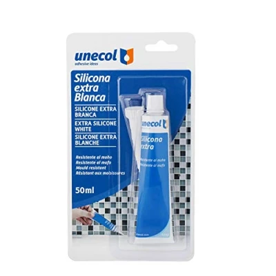 Imagen de Unecol 6111 Silicona (blíster con Tubo), Blanco, 50 ml
