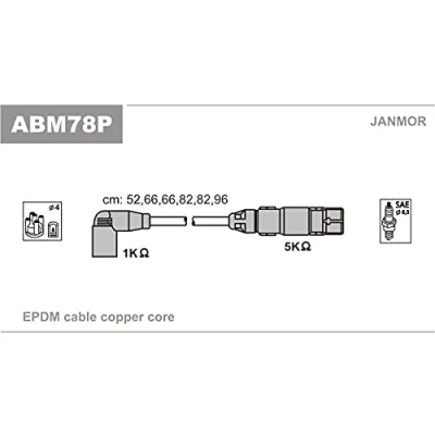 Imagen de Juego de cables encendido JANMOR ABM78P