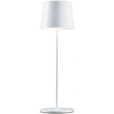 Imagen de Paulmann Lámpara de mesa LED recargable Gilo, blanca, plástico, IP44