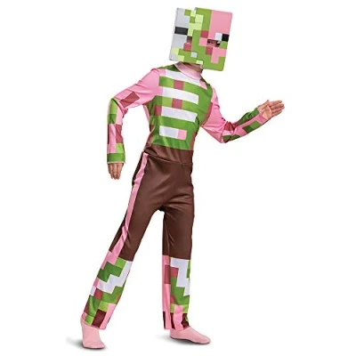 Imagen de Disguise Oficial Disfraz Minecraft Niño, Zombie Pigman, Videojuego Carnaval Niño Halloween Talla M