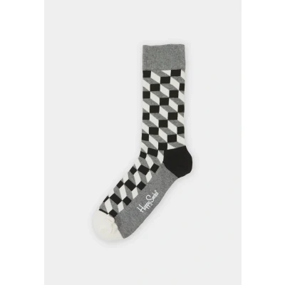 Imagen de Happy Socks Filled Optic SOCK Unisex Calcetines, Talla: 41 46, Black multi