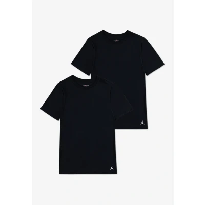 Imagen de Jordan Flight BASE TEE 2 PACK Camiseta interior para niños, Talla: 8 10a, Black