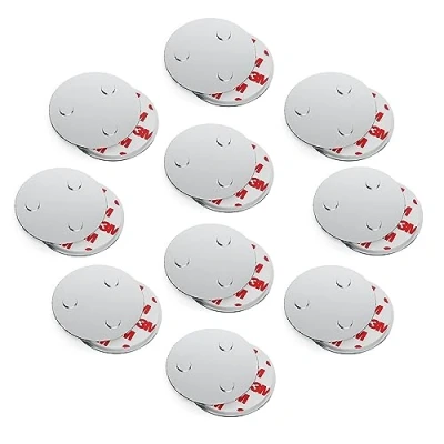 Imagen de conecto, Soporte magnético, Accesorio de Uso Universal, magnético y con Taladro, Adecuado para detectores Humo, 60 mm, Juego 10