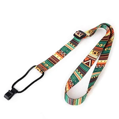 Imagen de correa para ukelele, estilo étnico ukelele soprano, con clip concierto, duradera ajustable, el cuello hawaii