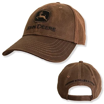 Imagen de JOHN DEERE Gorra en paño de aceite, aspecto marrón, retro, Talla única