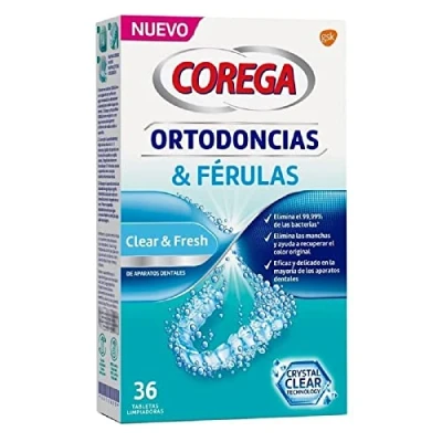 Imagen de Corega Ortodoncias &amp; Ferulas 36 Tabletas Limpiadoras