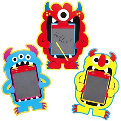 Imagen de Baker Ross AX603 Pizarras Mágicas Grupo De Monstruos Paquete 12, Dibujo Para Rascar Niños, Bolsas Fiesta Y Juguetes Pequeños Niños