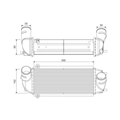 Imagen de VALEO 818688 Intercooler Aluminio sin sensor