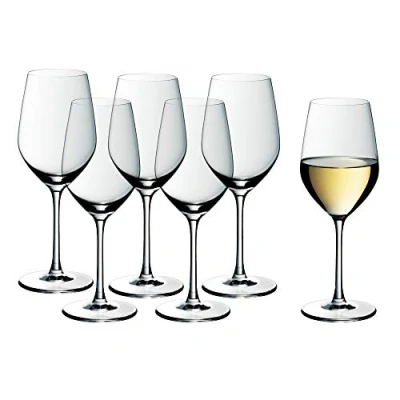 Imagen de WMF Easy Plus Juego de 6 Copas, Cristal templado resistente, apto para lavajillas, Vino Blanco