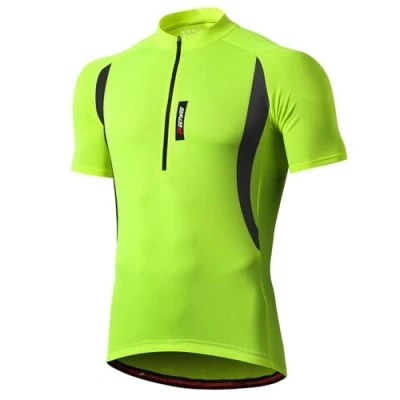 Imagen de MEETWEE Maillot Ciclismo Hombre, Bicicleta De para Jersey Manga Corta Cómodo Respirable Secado Rápido