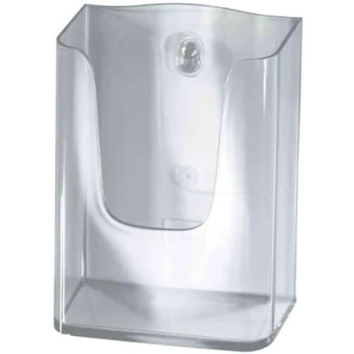 Imagen de Sigel LH115 Porta folletos de pared acrylic, con 1 compartimento, acrilico resistente a UV, para A4, unds