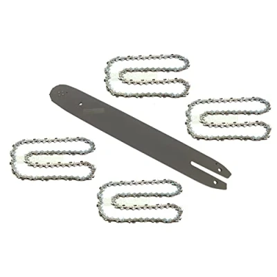 Imagen de 35 cm (14&quot;); 1,3 mm; 3/8&quot;; 50 TG espada + 4 cadenas juego compatible con motosierra Alpina, Oleo Mac