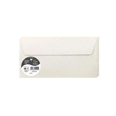 Imagen de Clairefontaine 55012C, Un paquete de 20 sobres autoadhesivos 11 x 22 cm, 100 % reciclados, 120 g, Natura