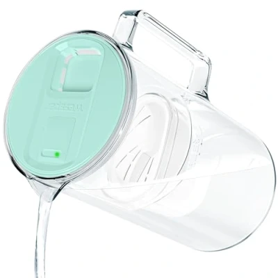 Imagen de Wessper Jarra Filtradora de Agua con Indicador LED, 3.3 Litros, Cristal, Cartucho Filtro Agua, sin BPA &quot;BPA FREE&quot;, Menta
