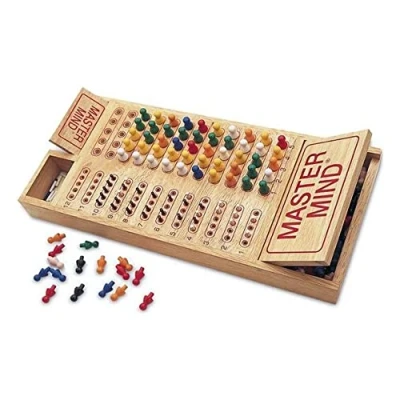 Imagen de Cayro Master Mind + 7 Años Modelo de Madera Colores Juego Mesa Ideal Niños y Adultos Encuentra la Combinación Correcta 2 Jugadores