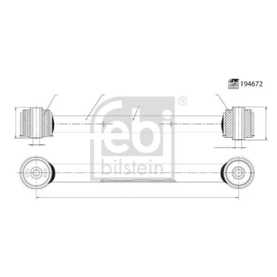 Imagen de FEBI BILSTEIN 194672 Barra oscilante, suspensión de ruedas JEEP: GRAND CHEROKEE 3, 2, Commander