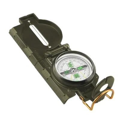 Imagen de Brujulas de Orientacion, Brujula Militar, Material aleación Aluminio, Adecuado para la Caza, el Senderismo y Actividades Campamento al Aire Libre,Determinar dirección