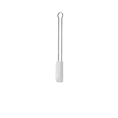 Imagen de RÖSLE Espátula de Masa, Rasqueta Masa como Ayuda para Hornear y Cocinar, Silicona Resistente, 26 cm, Blanco, Estrecha, Acero Inoxidable 18/10, 30 a +200 Grados Celsius, Apta Lavavajillas