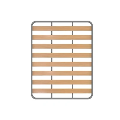 Imagen de Cama express Somier Hades Sin Patas Estructura de Madera y Tubos Acero Ideal para Dormitorio Habitación tu Hogar Medidas: 135 x 200 cm