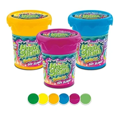 Imagen de CRAZE Magic Shake it, Pack de 3 Kits para Hacer, 450ml Slime Niños,6 Colores Aleatorios, Sin Residuos, Fácil Limpiar, Liso, Multicolor (31001)