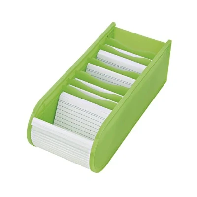 Imagen de Wedo 2508011 Fichero didáctico, caja para fichas A8 500 llena, color verde