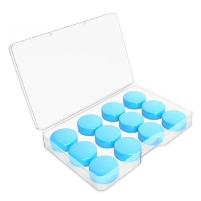 Imagen de YPYMOD 6 Pares Tapones Oidos Ruido Dormir de Silicona, Para Dormir, Nadar, Estudiar, Antironquidos(Azul)