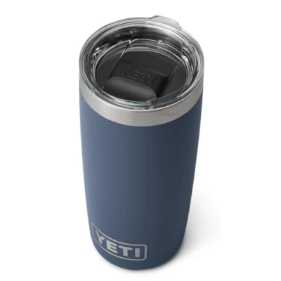 Imagen de YETI Rambler Vaso de acero inoxidable aislado al vacío con tapa Magslider, color azul marino, 296 ml