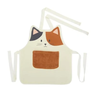 Imagen de Balvi Delantal infatntil Kitty Calico con Bolsillo Incluido 50 cm. Poliéster