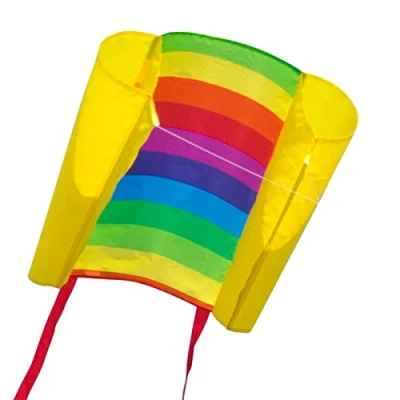 Imagen de CIM Cometa de una Cuerda Beach Kite Rainbow por niños con Edad a Partir 6 años 74x47cm Cordón y Cola la incluidos