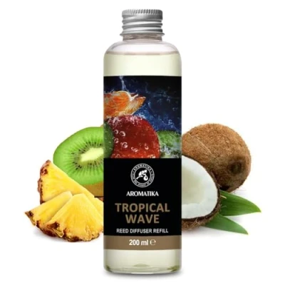 Imagen de Recambio de Difusor Ola Tropical 200ml Fragancias Ambiente Intensas y Duraderas Aroma Frutal Aromaterapia Reed Diffuser Refill Wave