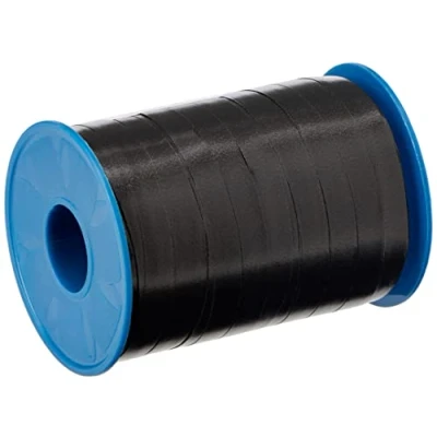 Imagen de C.E. PATTBERG cinta regalo color negro, 250 m de embalar para rizar, 10 mm ancho manualidades, decoración y envolver regalos cualquier ocasión