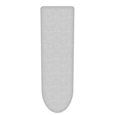 Imagen de Vinsani Funda para tabla de planchar ajuste universal, tamaño extragrande, con relleno espuma 100 % algodón, fácil ajuste, 140 x 52 cm, fabricada en la UE, color plateado (tabla no