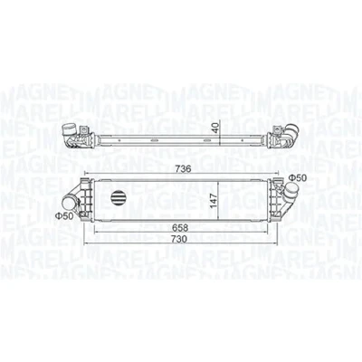 Imagen de MAGNETI MARELLI 351319204270 Intercooler FORD: Focus 2, KUGA MONDEO 4, VOLVO: V60 I, V70 3