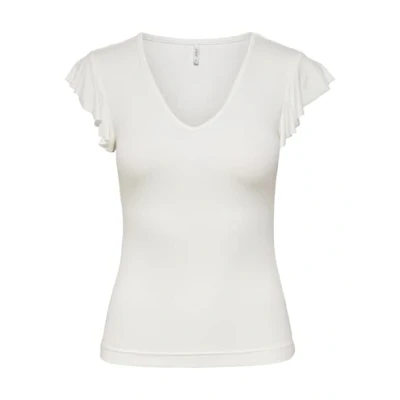 Imagen de ONLY Camiseta básica, Mujer, Talla: Large, Blanc