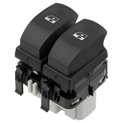 Imagen de ZEALfix Botón de interruptor control ventana eléctrica 8200214939 lado del conductor delantero izquierdo para Clio 2005 2012 Modus Twingo 82 00 214 939