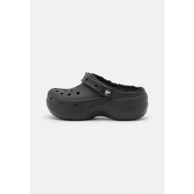 Imagen de Crocs Classic Platform Lined Pantuflas, Mujer, Talla: 38/39, Black Fibra sintética