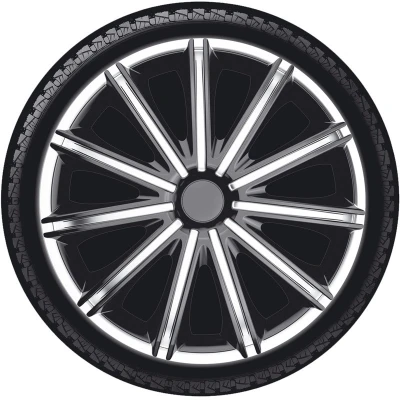 Imagen de AutoStyle PP 5114SB Tapacubos 14in negro/plata