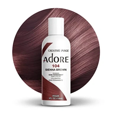 Imagen de Adore Shining Tinte semipermanente para el cabello, marrón siena 104