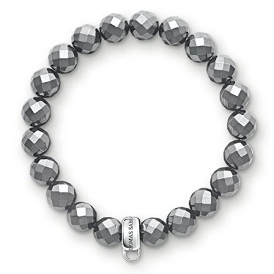 Imagen de Thomas Sabo Pulsera con dijes de hematita en plata ley 925 X0187 064 11 L