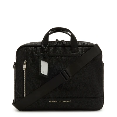 Imagen de Armani Exchange Briefcase Unisex Portafolios, Talla: One Size, Black