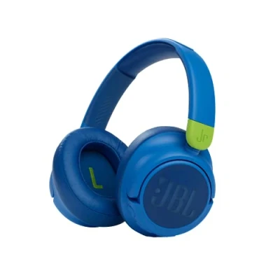 Imagen de Auriculares infantiles JBL JR460NC, De diadema, Bluetooth, Hasta 30 h, ANC, Micrófono, Azul