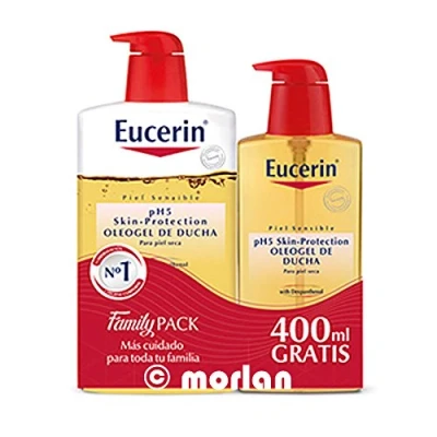 Imagen de Eucerin pH5 Oferta Oleogel Ducha Piel Seca, 1000m+REGALO Oleogel, 400ml