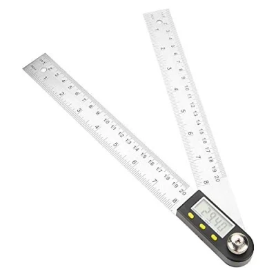 Imagen de Inclinómetro digital Transportador, 0 200 mm Transportador electrónico Ángulo Buscador de ángulos Miter Gauge Regla